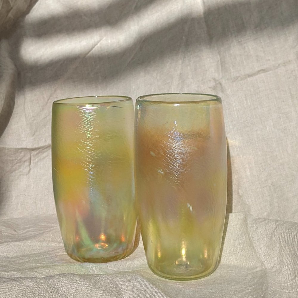 Sirius Glassworks Iridescent Gold Drinking Glasses / Tumblers - Picture 5 of 6